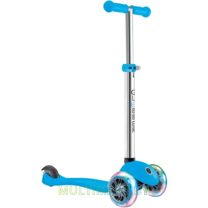 Самокат Globber Primo Lights (голубой)